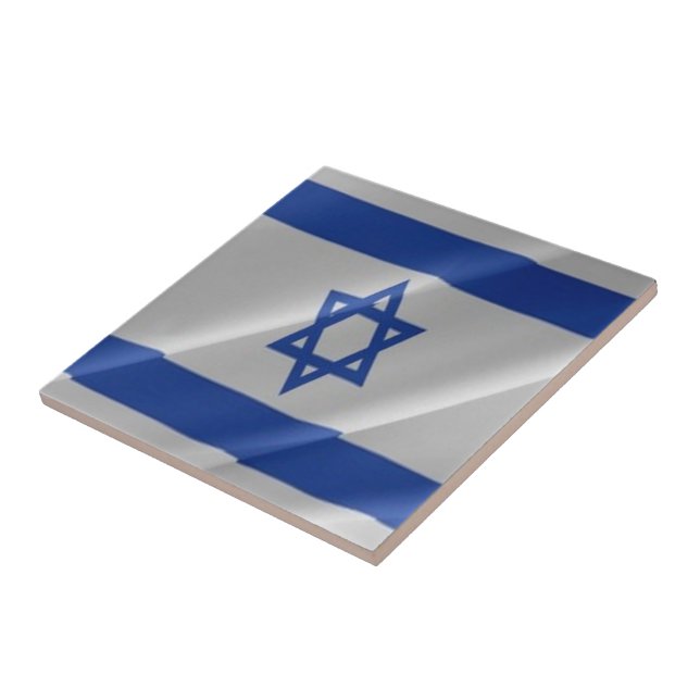 zIL002 Israel, waving FLAG Israel, Tile (Side)