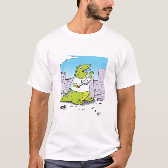 Zilla Eat Locals T-Shirt (Front)