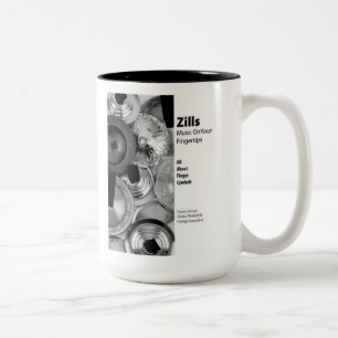 Zills: Music on Your Fingertips - for beverages! Two-Tone Coffee Mug