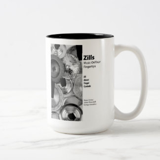 Zills: Music on Your Fingertips - for beverages! Two-Tone Coffee Mug