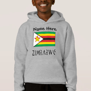 Zimbabwe and Zimbabwe Flag with Your Name Kids