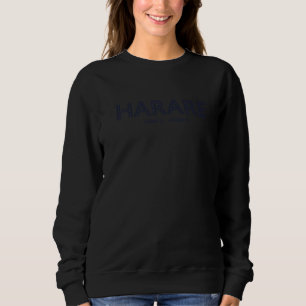 Zimbabwe City Coordinates - Harare Premium Sweatshirt