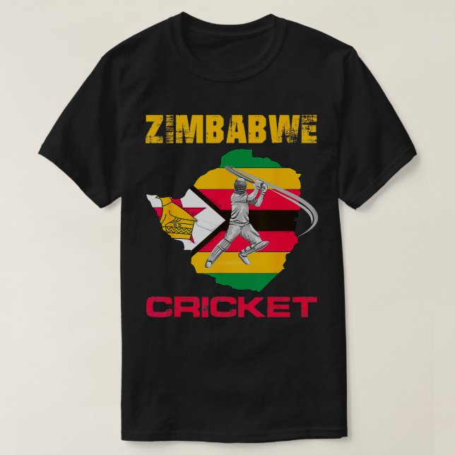 Zimbabwe Cricket Zimbabwean Men Women and Youth Cr T-Shirt (Design Front)