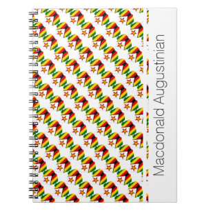 ZIMBABWE Custom Flag Patriotic Notebook Journal