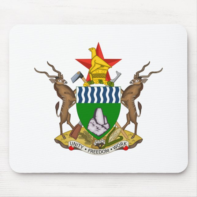 zimbabwe emblem mouse mat (Front)