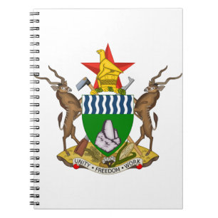 zimbabwe emblem notebook