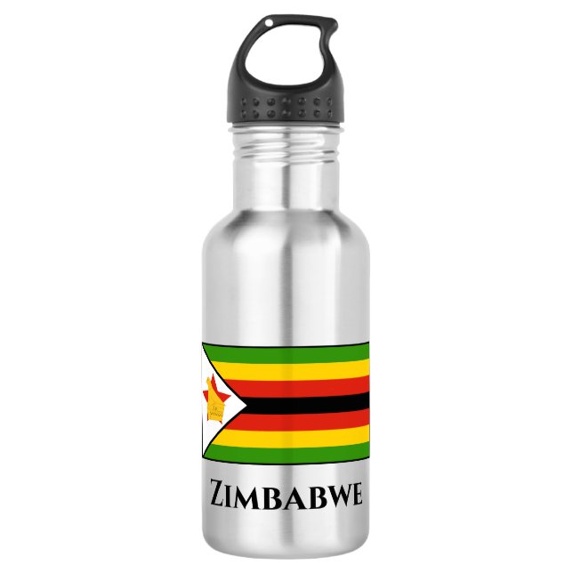 Zimbabwe Flag 532 Ml Water Bottle (Front)