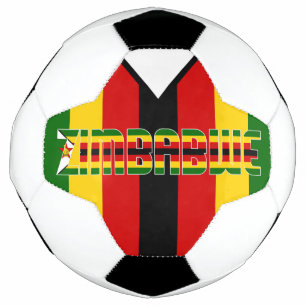 Zimbabwe Flag Adorable Patriotic Football