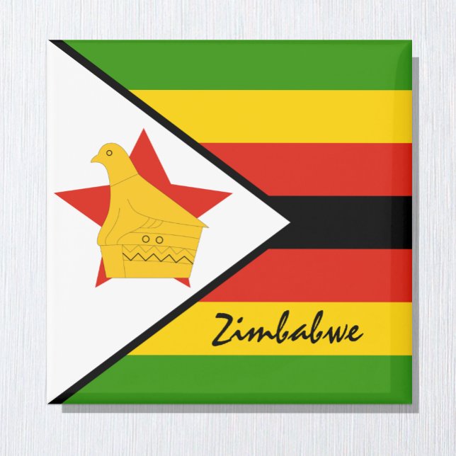 Zimbabwe flag & Africa holiday/sports fans Magnet (Creator Uploaded)
