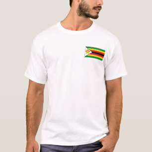 Zimbabwe Flag and Map T-Shirt