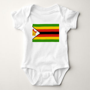 Zimbabwe Flag Baby Bodysuit