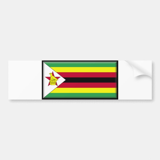 Zimbabwe Flag Bumper Sticker (Front)