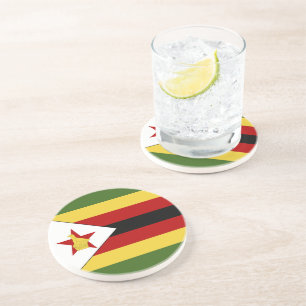 Zimbabwe flag coaster