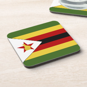 Zimbabwe flag coaster