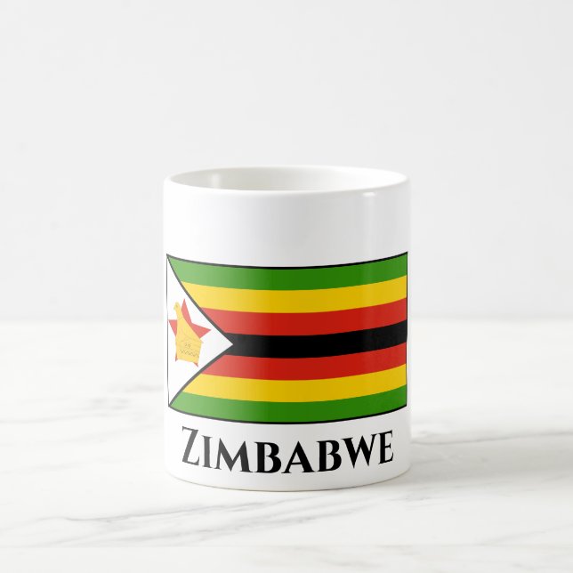 Zimbabwe Flag Coffee Mug (Center)