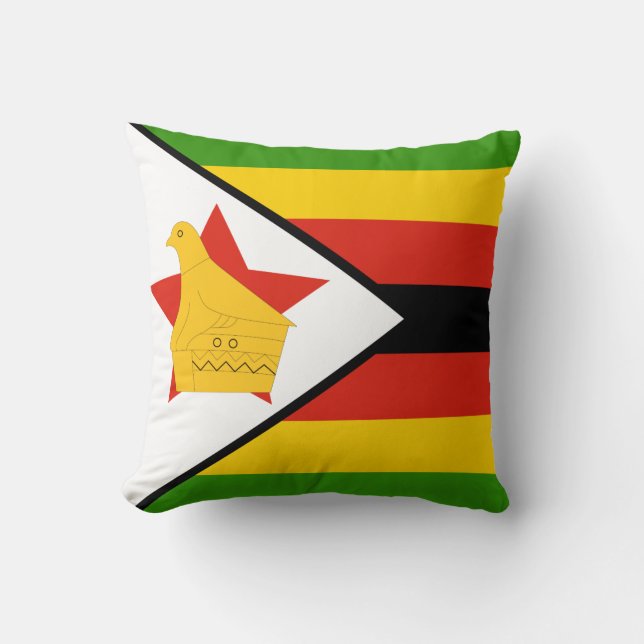 Zimbabwe Flag Cushion (Front)