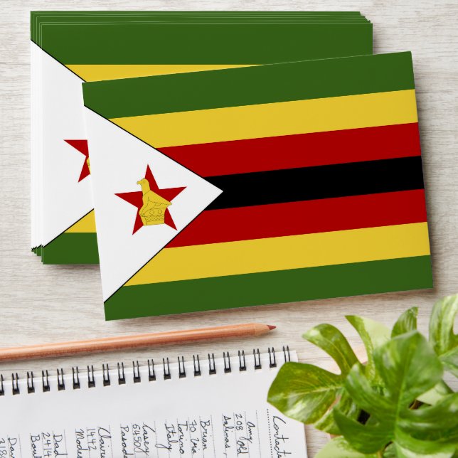 Zimbabwe flag envelope (Stacked)