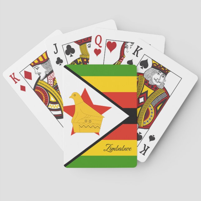Zimbabwe Flag Games, Zimbabwe Playing Cards (Back)