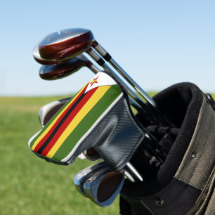 Zimbabwe flag golf head cover