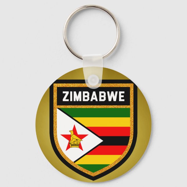 Zimbabwe Flag Key Ring (Front)