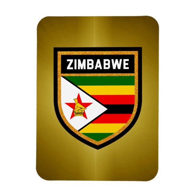 Zimbabwe Flag Magnet (Vertical)