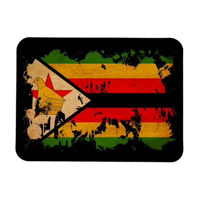 Zimbabwe Flag Magnet (Horizontal)