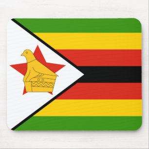 zimbabwe flag mouse mat
