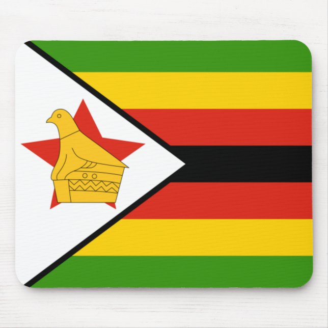 zimbabwe flag mouse mat (Front)