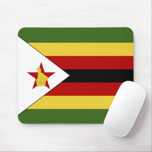 Zimbabwe flag mouse mat