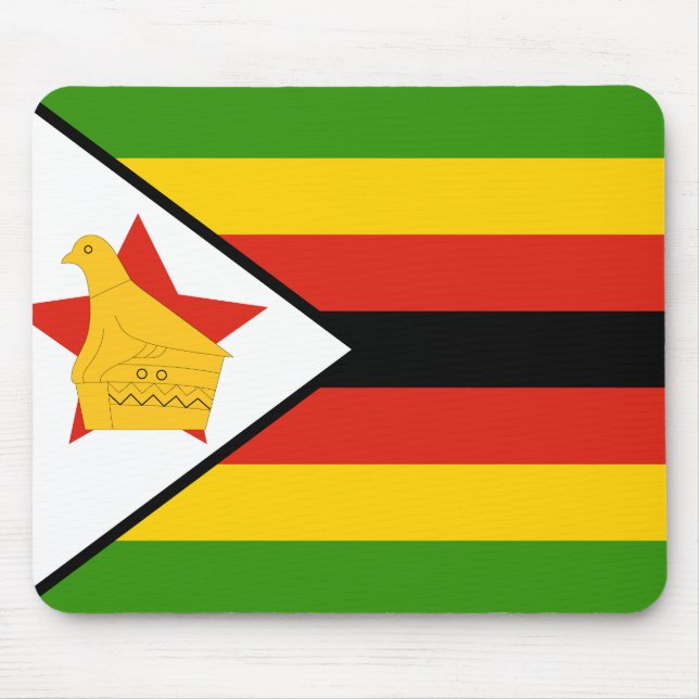 Zimbabwe Flag Mouse Mat (Front)