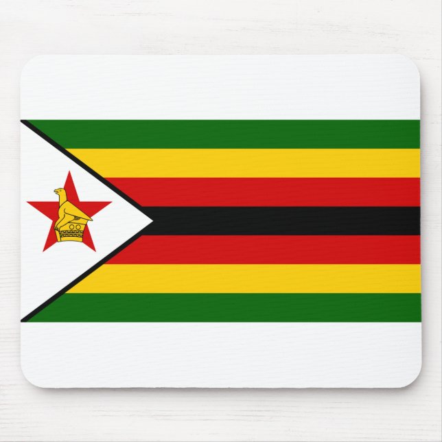 Zimbabwe Flag Mouse Mat (Front)