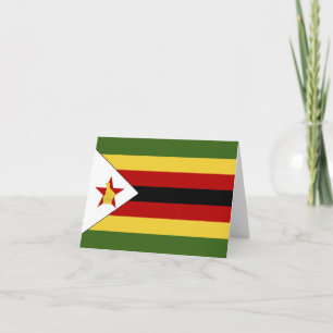Zimbabwe flag note card