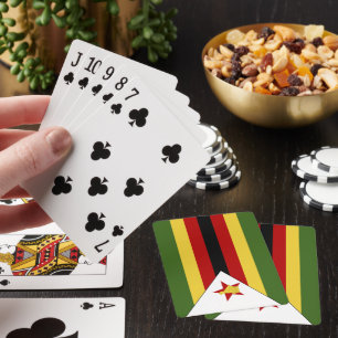 Zimbabwe flag playing cards
