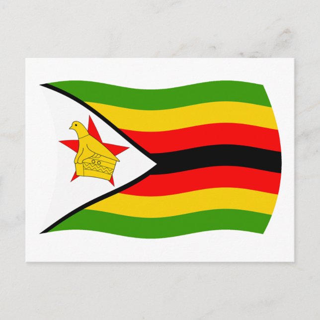 Zimbabwe Flag Postcard (Front)