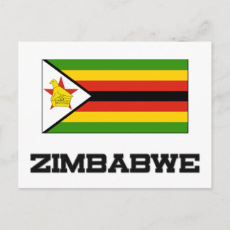 Zimbabwe Flag Postcard