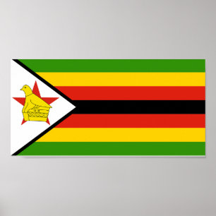Zimbabwe Flag Poster