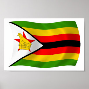 Zimbabwe Flag Poster Print