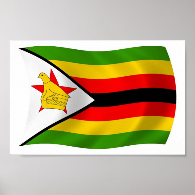 Zimbabwe Flag Poster Print (Front)