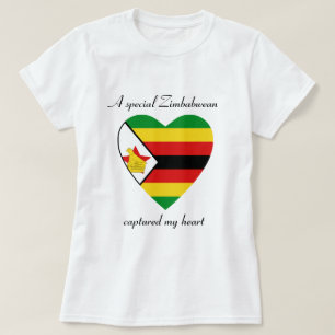 Zimbabwe Flag Sweetheart T-Shirt