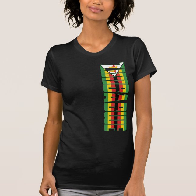 Zimbabwe Flag T-Shirt (Front)