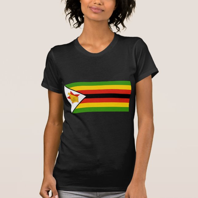 zimbabwe flag T-Shirt (Front)