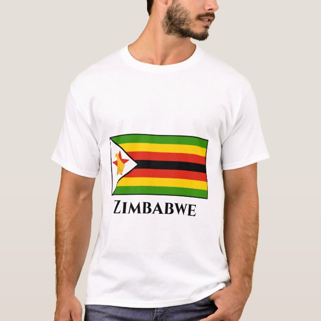 Zimbabwe Flag T-Shirt (Front)