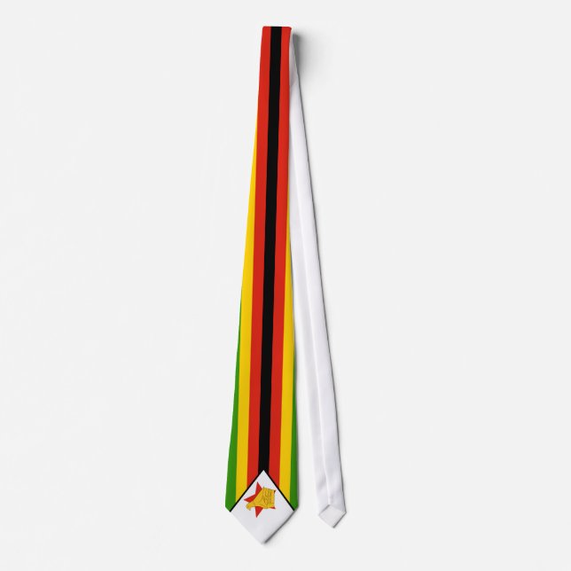 Zimbabwe Flag Tie (Front)