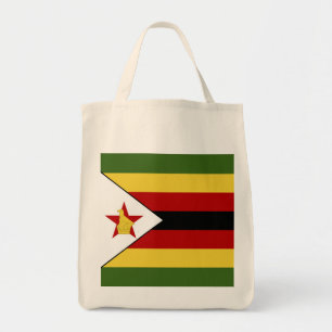 Zimbabwe flag tote bag