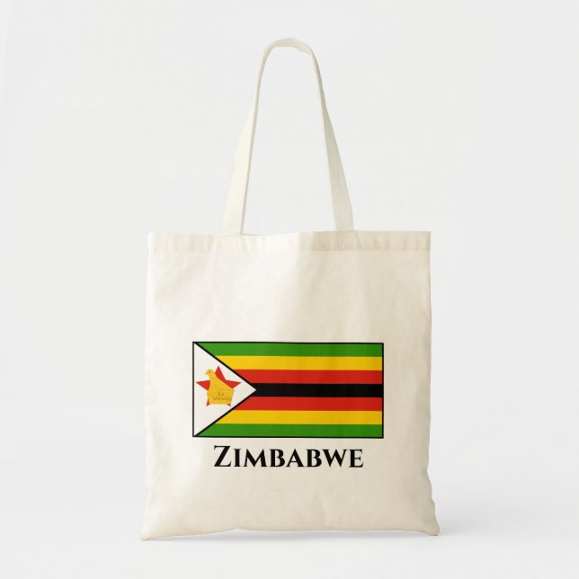 Zimbabwe Flag Tote Bag (Front)
