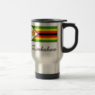 Zimbabwe Flag Travel Mug