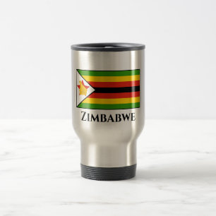 Zimbabwe Flag Travel Mug