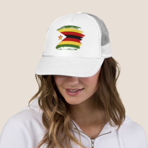 Zimbabwe flag trucker hat