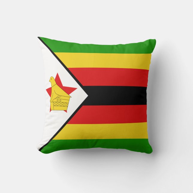 Zimbabwe Flag x Flag Pillow (Front)