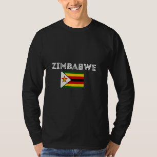 Zimbabwe Flag Zimbabwean Pride Vintage Zimbabwean T-Shirt